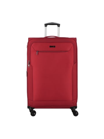 D&N Travel Line 6874 4-Rollen Trolley 76 cm in bordeaux