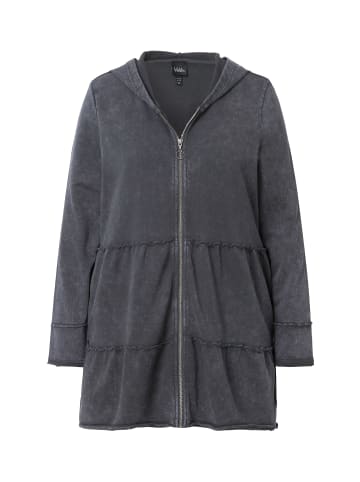 Ulla Popken Sweatjacke in graphitgrau