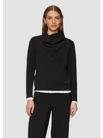 s.Oliver Sweatshirt langarm in Schwarz