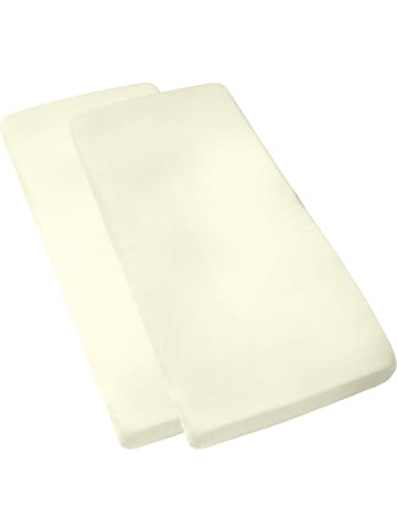 Erwin Müller Single-Jersey Kinder-Spannbettlaken im 2er-Pack Murnau in natur