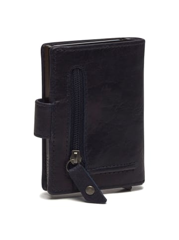 The Chesterfield Brand Prague Kreditkartenetui RFID Schutz Leder 7 cm navy