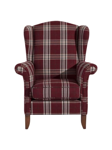 others OHRENSESSEL Katria Bezug Flachgewebe Buche nussbaum / rot