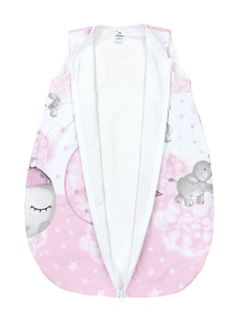 TupTam Baby Sommer Schlafsack Ärmellos Unwattiert in grau/weiß