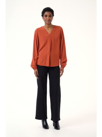 Kaffe Langarm-Bluse KAelsa in Picante