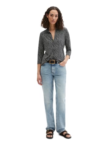 Marc O'Polo Print-Jerseybluse regular in Dark Brown