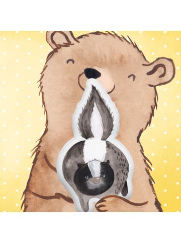 Mr. & Mrs. Panda Kuschelkissen Stinktier Angriff ohne Spruch in Weiß