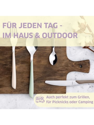 Kuppels Besteckset PRISMA in himbeerrot matt