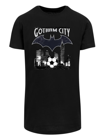 F4NT4STIC Long Cut T-Shirt DC Comics Batman Football Gotham City in schwarz