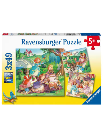 Ravensburger Ravensburger Kinderpuzzle - Kleine Prinzessinnen - 3x49 Teile Puzzle für...