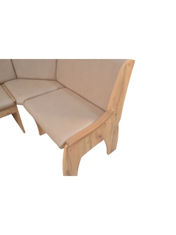 möbel-direkt Trucheneckbank 125x165 cm Maren in Eiche-Nachbildung/cappuccino