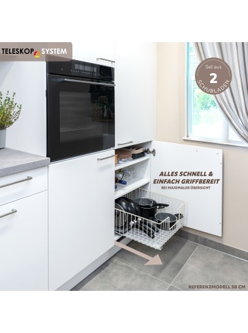 bremermann Schrank-Korbauszug ca. 40 x 23 x 50,5 cm (B/H/T)