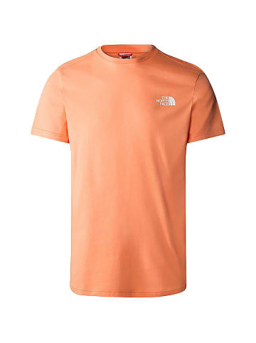 The North Face M S/S SIMPLE DOME TEE in Orange