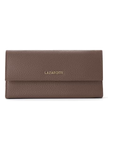 Lazarotti Bologna Leather Geldbörse Leder 19 cm in taupe