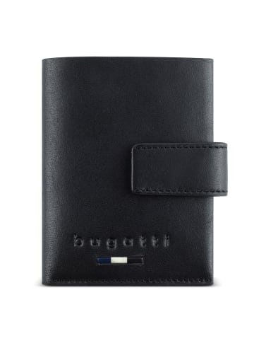 Bugatti Romeo Kreditkartenetui RFID Schutz Leder 7.5 cm schwarz