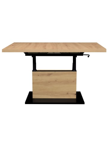 58 aufm Kessel COUCHTISCH Höhenverstellbar Else 3 120x56x70 Holzwerkstoff Asteiche