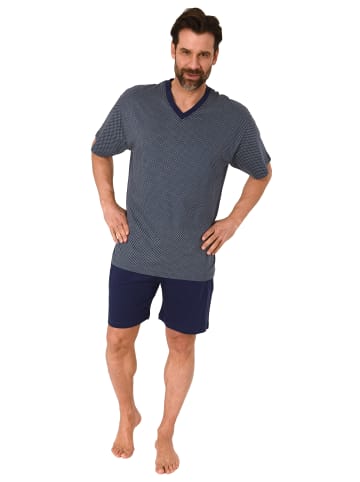 NORMANN Kurzarm Schlafanzug Shorty Pyjama - 78136 in gelb