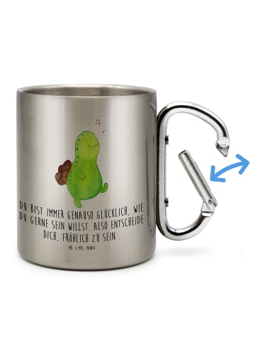 Mr. & Mrs. Panda Kaffeebecher Schildkröte Pfeifen mit Spruch in Silber