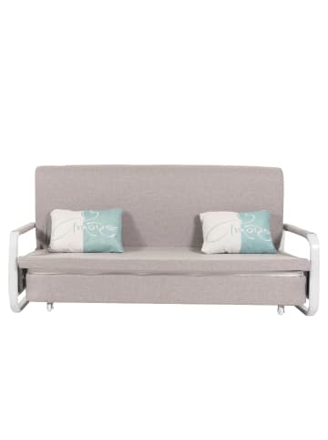 MCW Schlafsofa M83 Schlafcouch Couch Sofa, Stoff/Textil hellgrau