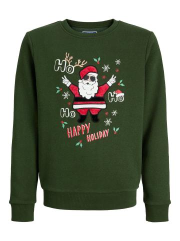 JACK & JONES Junior Sweatshirt JJCHRISTMAS SWEAT CREW NECK JNR in kombu green