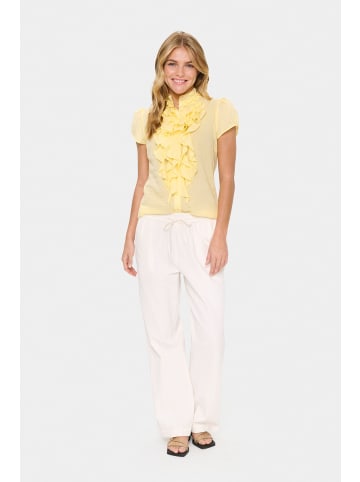 SAINT TROPEZ Langarm - Hemd TilliSZ Gerade Passform in Pale Banana