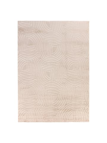 KADIMA DESIGN Teppich Kurzflor Raumtiefe-Muster Polypropylen Wohnzimmer in Beige