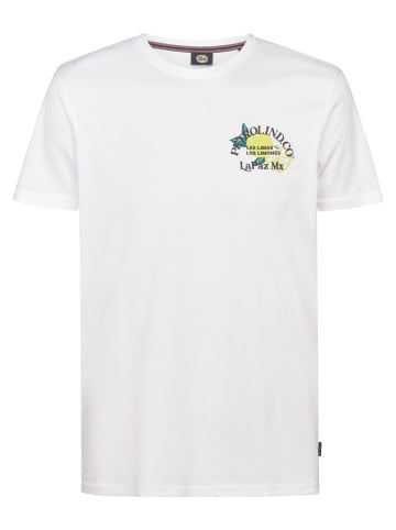 Petrol Industries T-Shirt mit Rückenprint CosmosAzul in Weiß