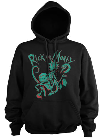 Rick and Morty Hoodie in Schwarz