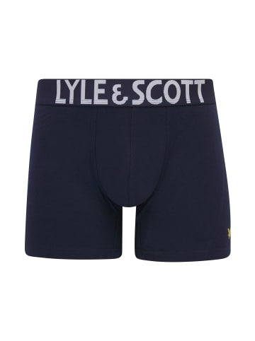 Lyle & Scott Trunks 3-Er Set in Türkis/Meliertes Hellgrau/Dunkelblau