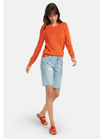 PETER HAHN Pullover cotton in orange