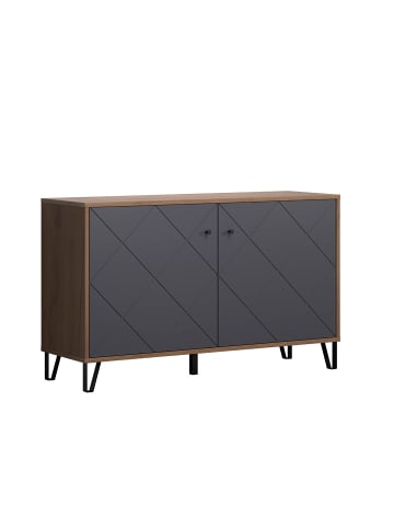 ebuy24 Sideboard Montez 2 Graphit 123 x 40 cm