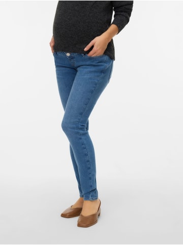 Vero Moda Umstandsjeans mit Skinny Fit in Medium Blue Denim
