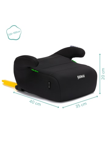 fillikid Sitzerhöhung ERGO FIX mit Isofix Exklusiv in Schwarz