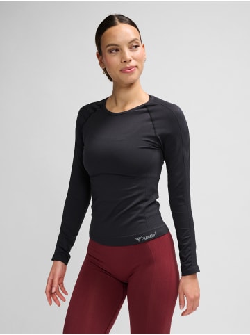 Hummel T-Shirt Hmlclea Damen in BLACK MELANGE