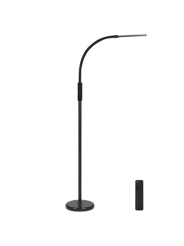 Beliani Stehleuchten APUS in Schwarz - (W) 5 x (H) 174 x (L) 24 cm