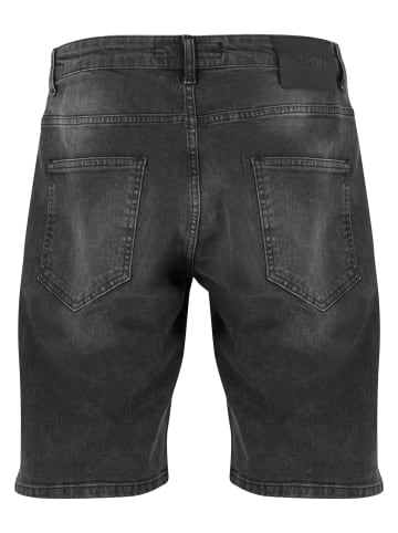 2Y Studios 2Y Studios Herren 2Y Basic Slim Fit Denim Shorts in black