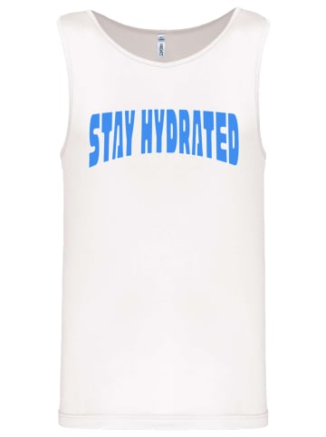 F4NT4STIC Tanktop Sports Stay Hydrated Tanktop in weiß