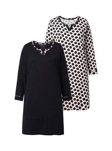 Ulla Popken Nachthemd in schwarz