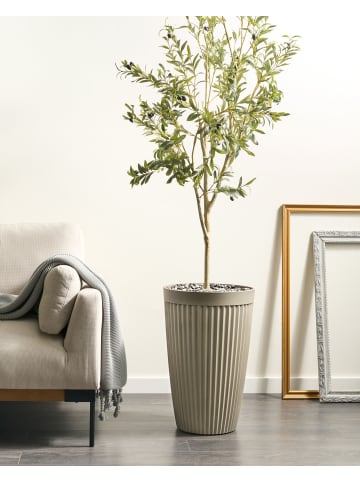 Beliani Outdoor Blumentopf KOLA in Beige - (W) 39 x (H) 60 x (L) 39 cm
