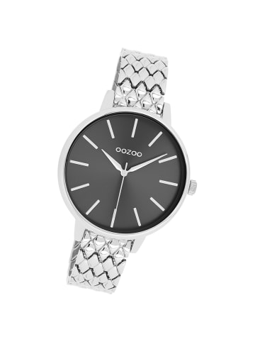Oozoo Analog-Armbanduhr Oozoo Timepieces silber groß (ca. 42mm)