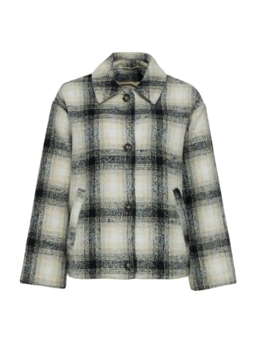MAZINE Wolljacke in beige/black/checked