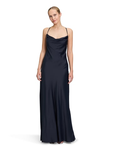 Vera Mont Abendkleid mit Wasserfallausschnitt in Night Sky