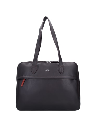 Jump Uppsala Schultertasche Leder 40 cm Laptopfach in chocolat