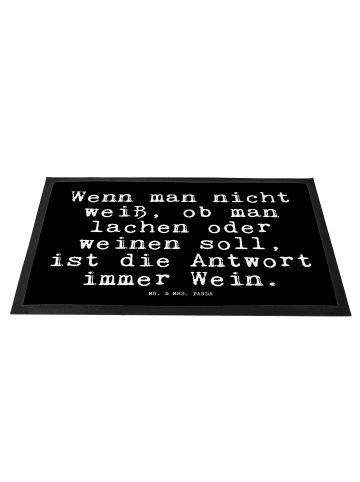 Mr. & Mrs. Panda Matte Wenn man nicht weiß,... mit Spruch in Schwarz
