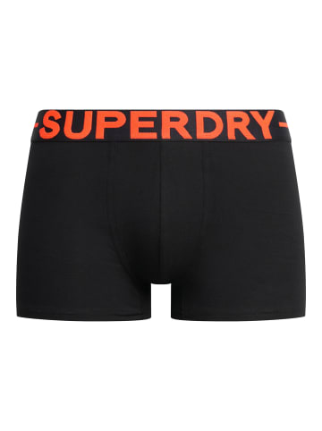 Superdry Boxershort 3er Pack in Schwarz/Orange