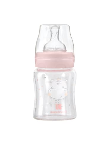 Kikkaboo Glasflasche 120 ml in rosa