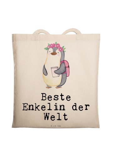 Mr. & Mrs. Panda Schultasche Pinguin Beste Enkelin der Welt mit ... in Creme