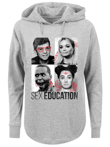 F4NT4STIC Oversized Hoodie Sex Education Class Photos Netflix TV Series in grau
