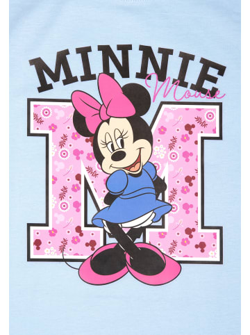 United Labels Minnie Mouse Schlafanzug Pyjama Set Langarm Oberteil mit Hose in blau/schwarz