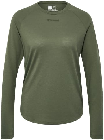Hummel Hummel T-Shirt Hmlmt Yoga Damen Atmungsaktiv Leichte Design in DEEP LICHEN GREEN