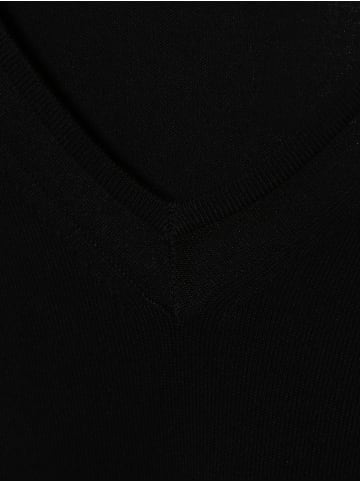 comma Strickpullover in schwarz